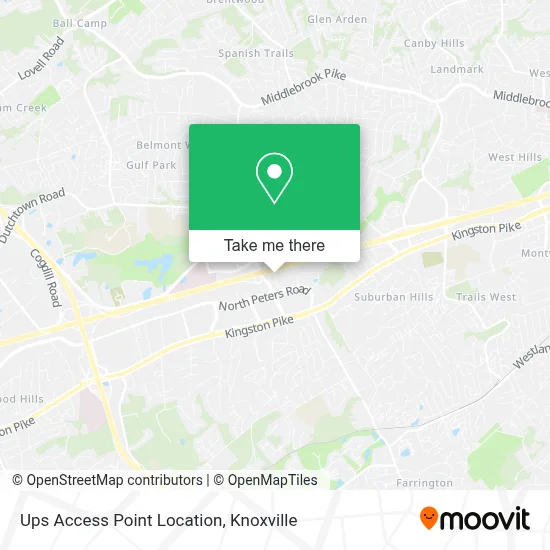 Ups Access Point Location map
