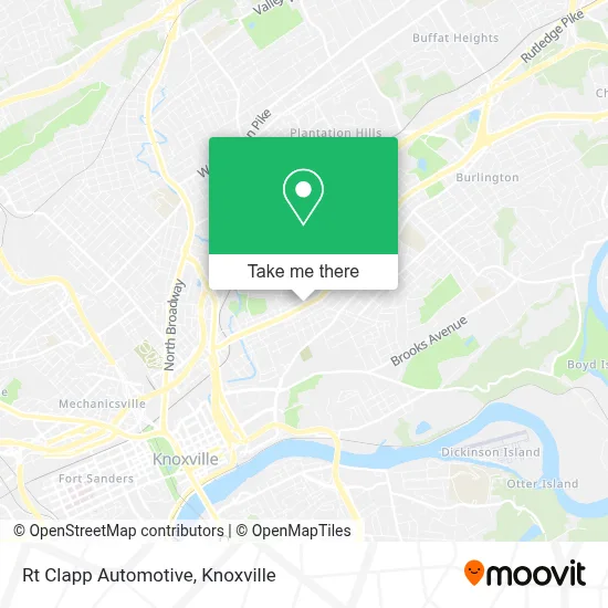 Rt Clapp Automotive map
