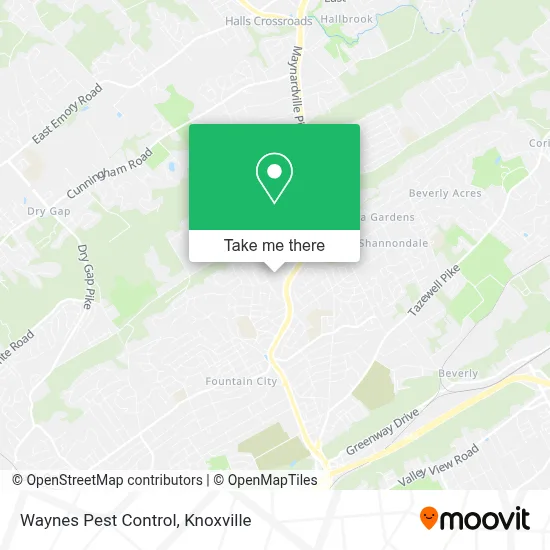 Waynes Pest Control map