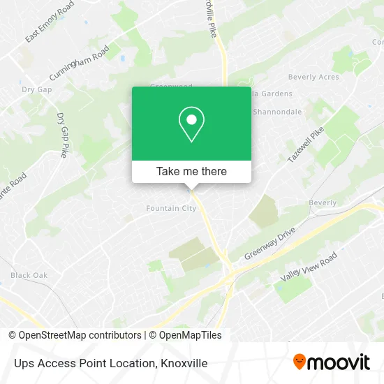 Ups Access Point Location map