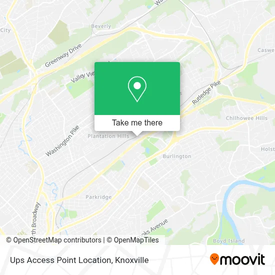 Ups Access Point Location map