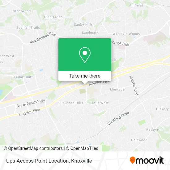 Ups Access Point Location map
