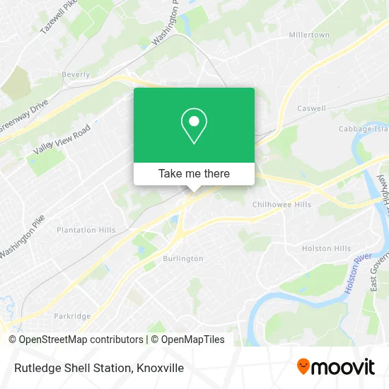 Mapa de Rutledge Shell Station