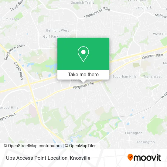 Ups Access Point Location map