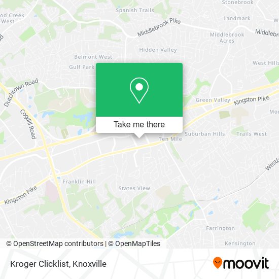 Kroger Clicklist map