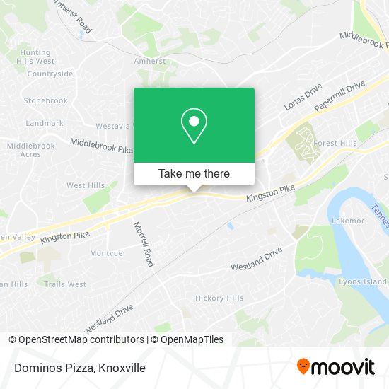 Mapa de Dominos Pizza