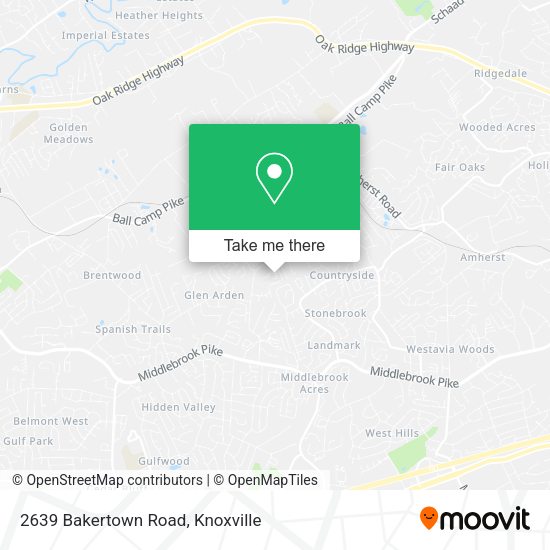 2639 Bakertown Road map