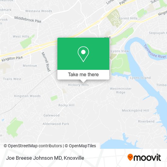Joe Breese Johnson MD map