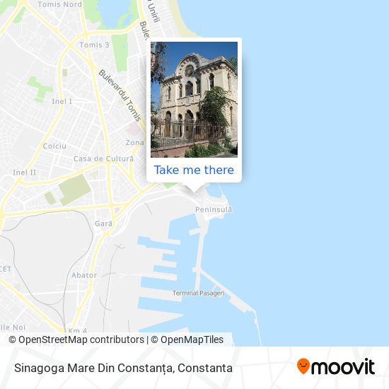 Sinagoga Mare Din Constanța map