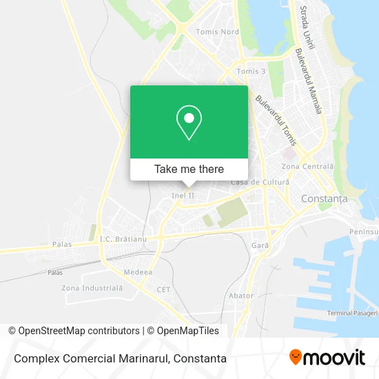 Complex Comercial Marinarul map