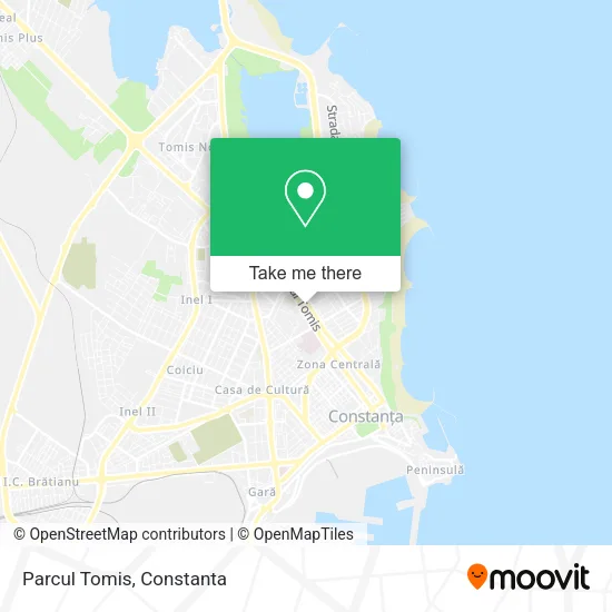 Parcul Tomis map