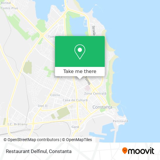Restaurant Delfinul map