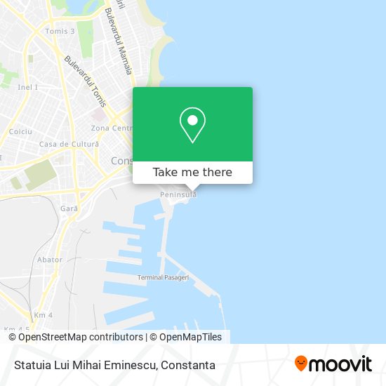 Statuia Lui Mihai Eminescu map