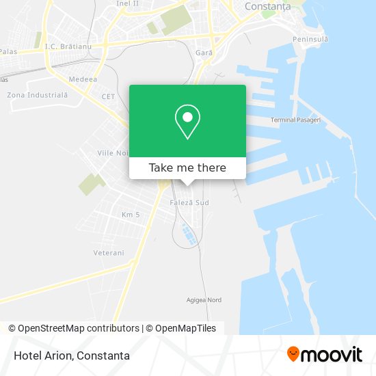 Hotel Arion map