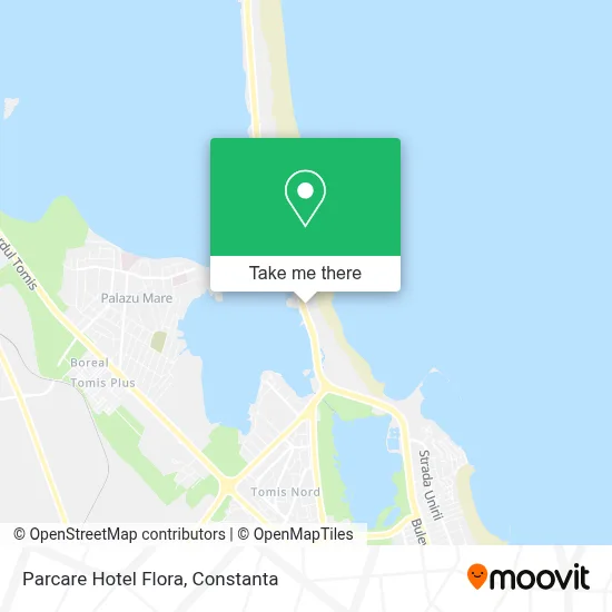 Parcare Hotel Flora map