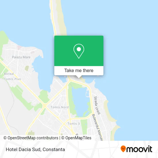 Hotel Dacia Sud map