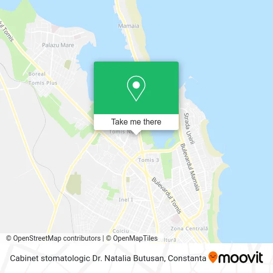 Cabinet stomatologic Dr. Natalia Butusan map