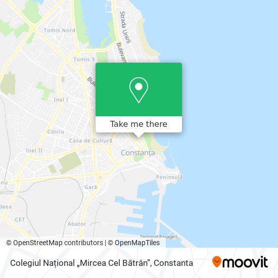 Colegiul Național „Mircea Cel Bătrân” map