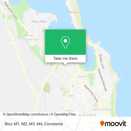 Bloc M1, M2, M3, M4 map