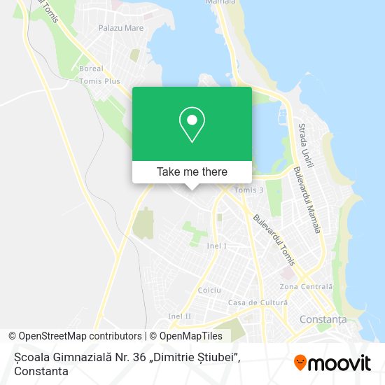 Școala Gimnazială Nr. 36 „Dimitrie Știubei” map