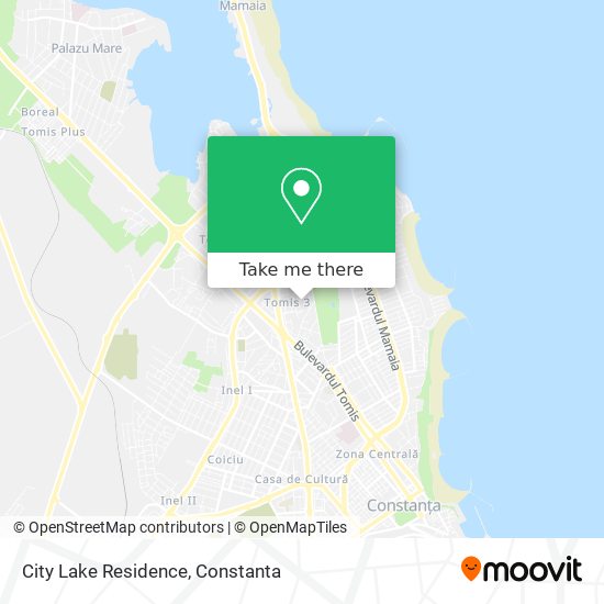 City Lake Residence map