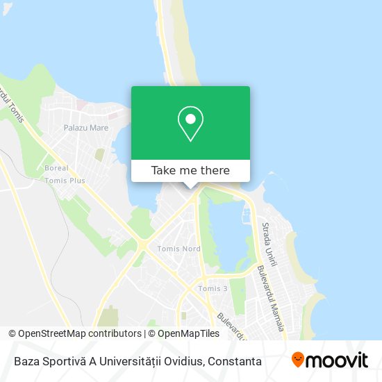 Baza Sportivă A Universității Ovidius map