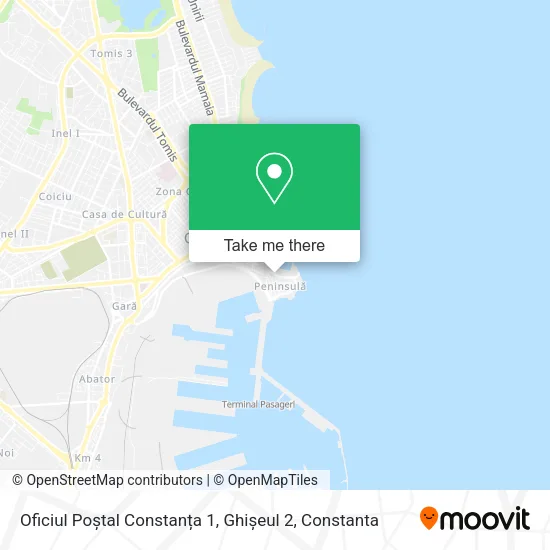 Oficiul Poștal Constanța 1, Ghișeul 2 map