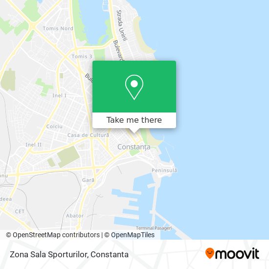 Zona  Sala Sporturilor map