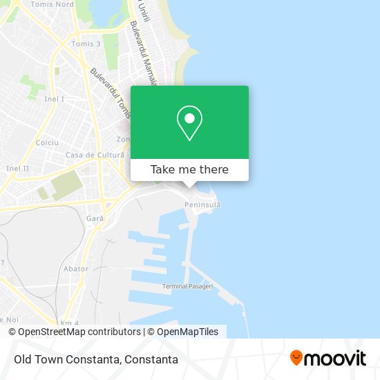 Old Town Constanta map