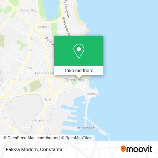Faleza Modern map
