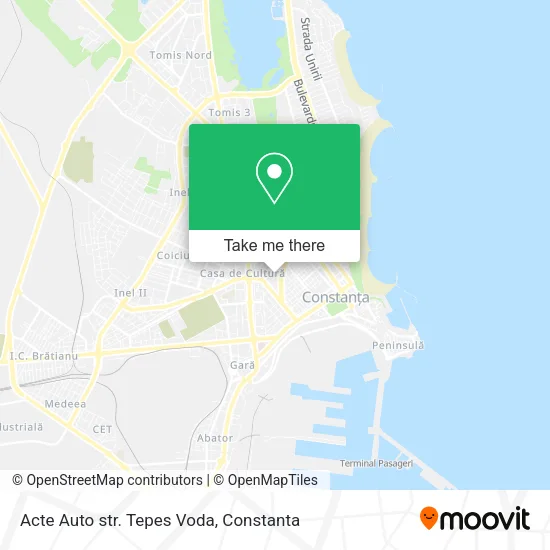Acte Auto str. Tepes Voda map