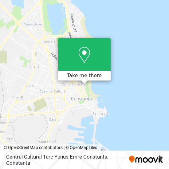 Centrul Cultural Turc  Yunus Emre  Constanta map