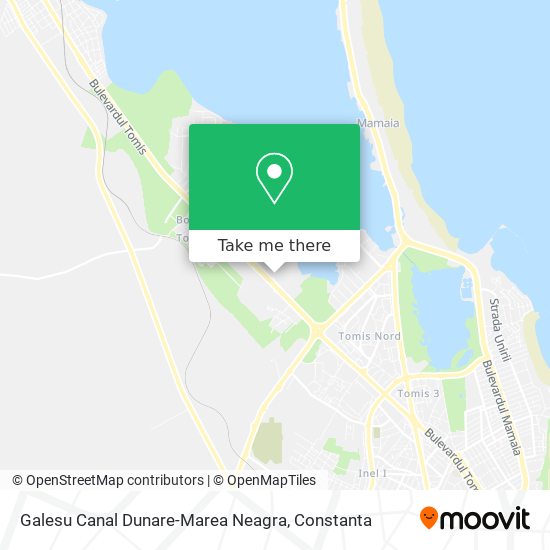Galesu Canal Dunare-Marea Neagra map
