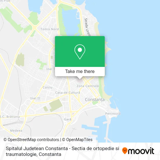 Spitalul Judetean Constanta - Sectia de ortopedie si traumatologie map
