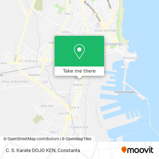 C. S. Karate DOJO KEN map