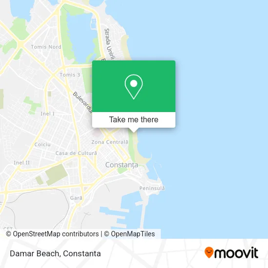 Damar Beach map