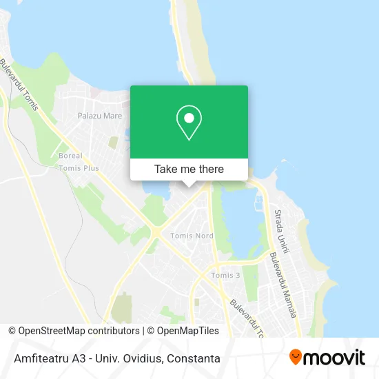Amfiteatru A3 - Univ. Ovidius map