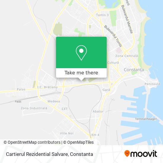 Cartierul Rezidential  Salvare map