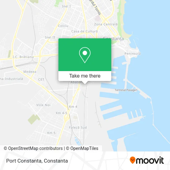 Port Constanta map