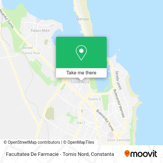Facultatea De Farmacie - Tomis Nord map