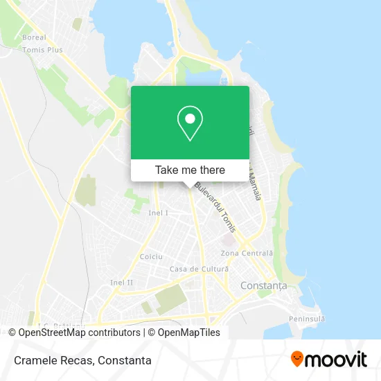Cramele Recas map
