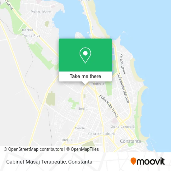 Cabinet Masaj Terapeutic map