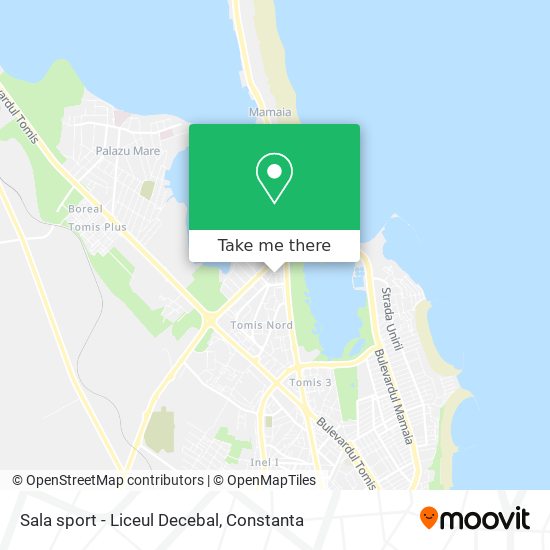 Sala sport - Liceul Decebal map