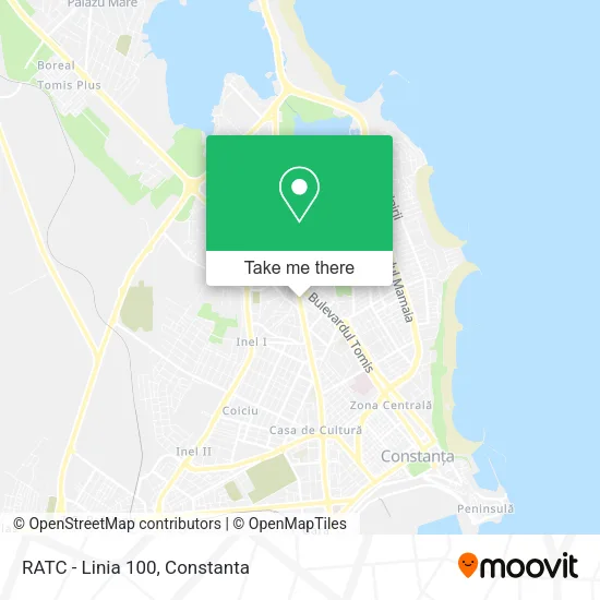 RATC - Linia 100 map