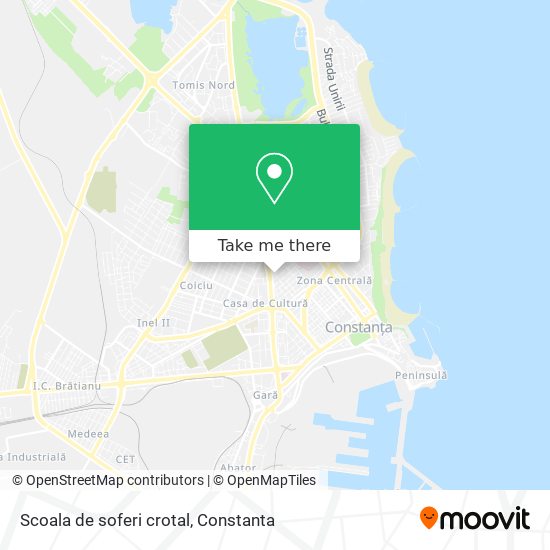 Scoala de soferi crotal map