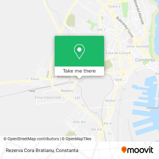 Rezerva Cora Bratianu map