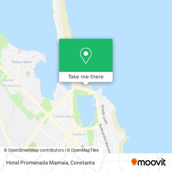 Hotel Promenada Mamaia map