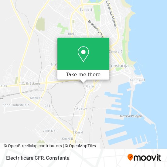 Electrificare CFR map