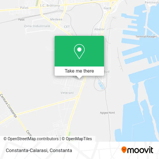 Constanta-Calarasi map