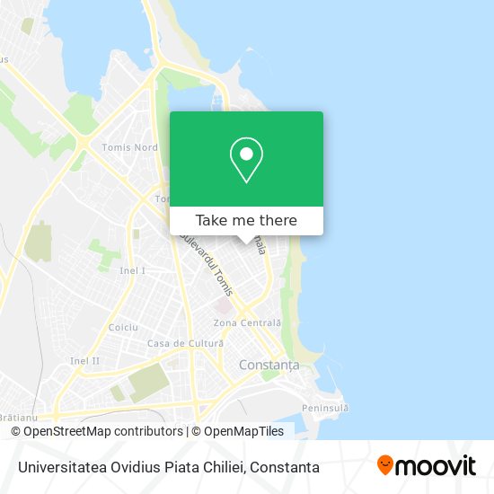 Universitatea Ovidius Piata Chiliei map